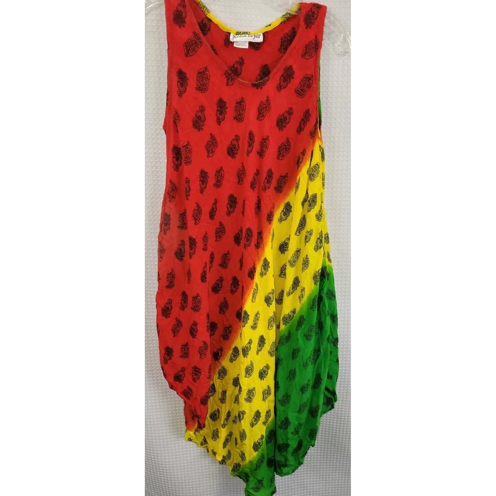 Jessica Taylor Boho Beachy Sleeveless Sundress Mulitcolor One Size
